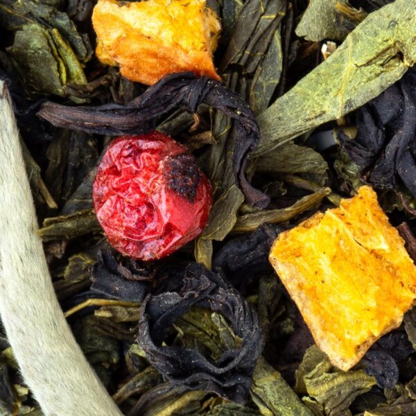 Thé Vert Julo L’Abricot saveur Abricot et Pêche par Made in Thé - Vue zoomée