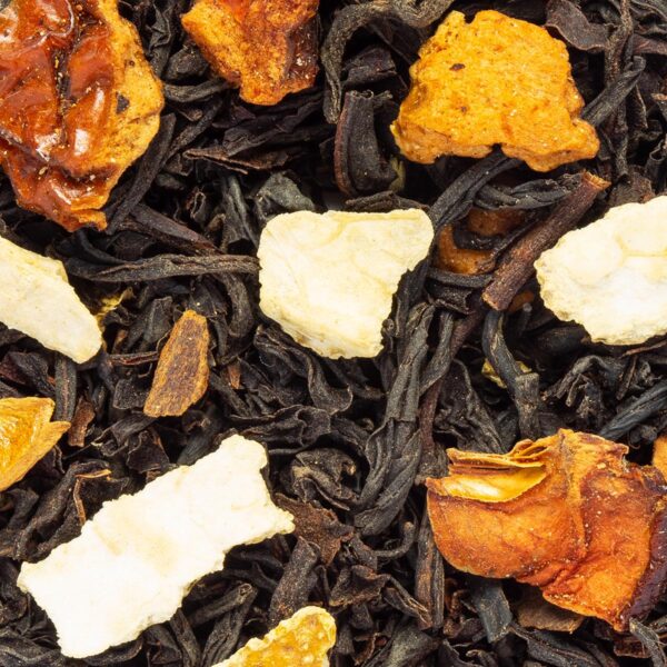 Pu Erh d’Hiver Bio Saveur Cannelle et Orange par Made in Thé - Vue zoomée