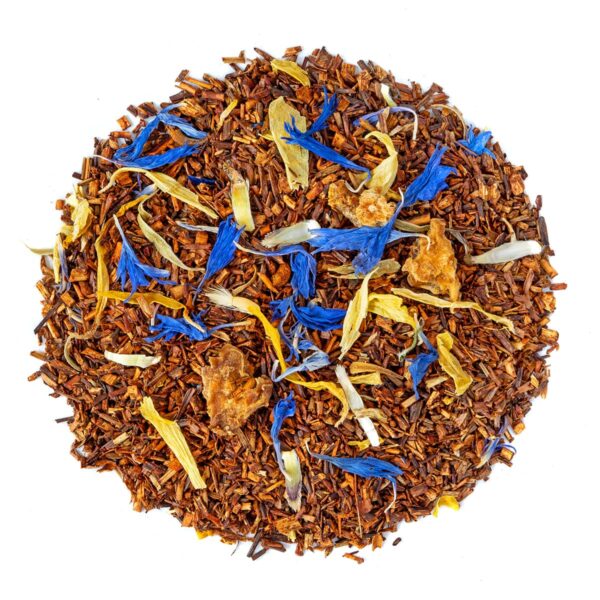 Rooibos Jardin Exotique Bio saveur Citron, Fruit de la passion et Vanille en vrac par Made in Thé - Vue de haut