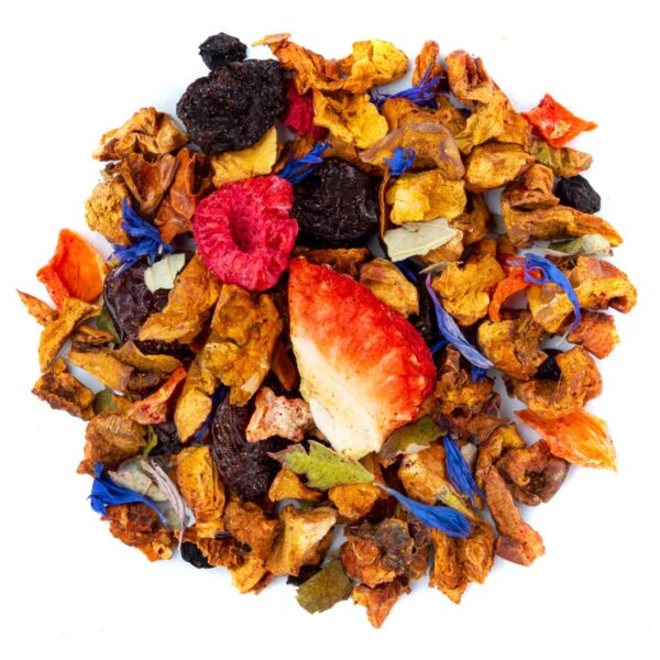 Tisane Baies Magiques Bio Saveur Fraise Framboise par Made in Thé - Vue de haut