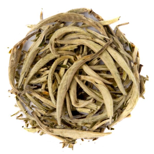 Thé Blanc Yin Zhen Silverneedle Bio en vrac par Made in Thé - Vue de haut