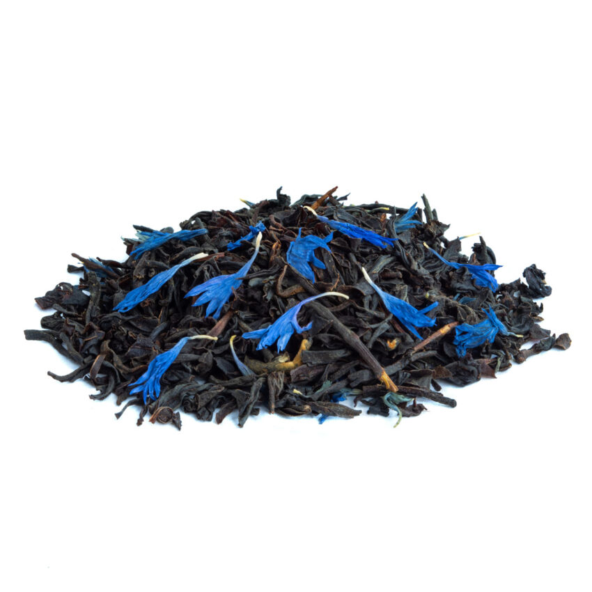 Thé Noir Blue Earl Grey Bio saveur Bergamote par Made in Thé - Vue de côté