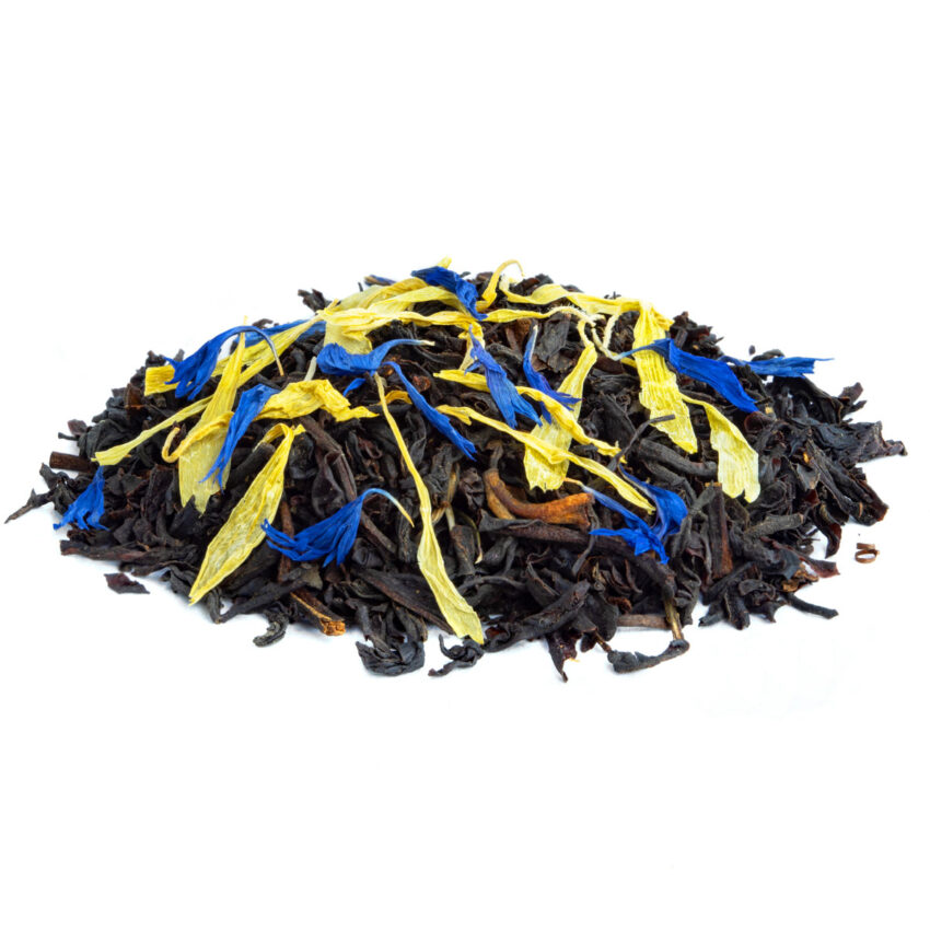 Thé Noir Russian Earl Grey Bio Saveur Bergamote, Citron et Pamplemousse par Made in Thé - Vue de côté