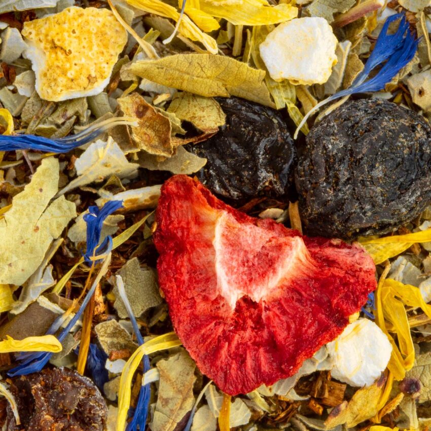 Rooibos Lagoon beach saveur Fraise, Raisin en vrac par Made in Thé - Vue zoomée