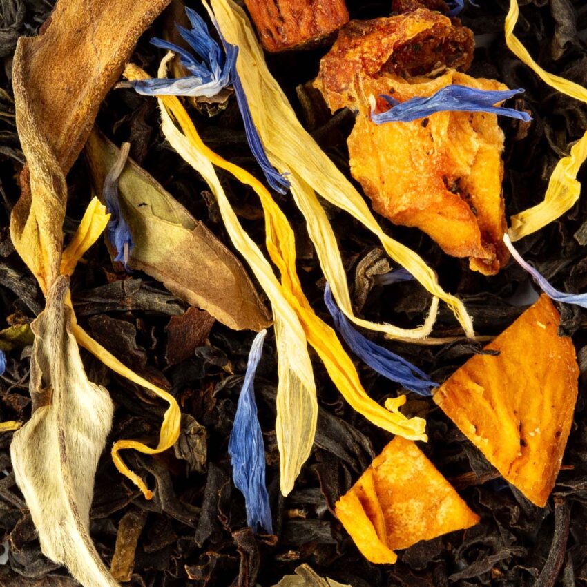 Thé Noir Fusion Tropicale Bio Saveur Mangue et Physalis par Made in Thé - Vue zoomée