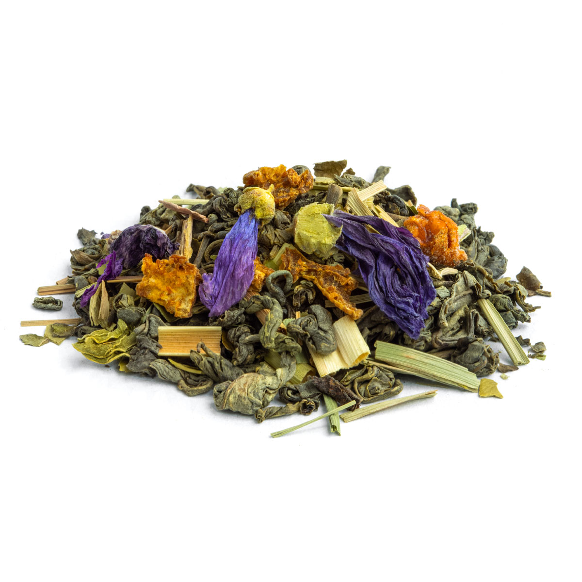 Thé Vert Énergisant Bio saveur Abricot et Citron par Made in Thé - Vue de côté