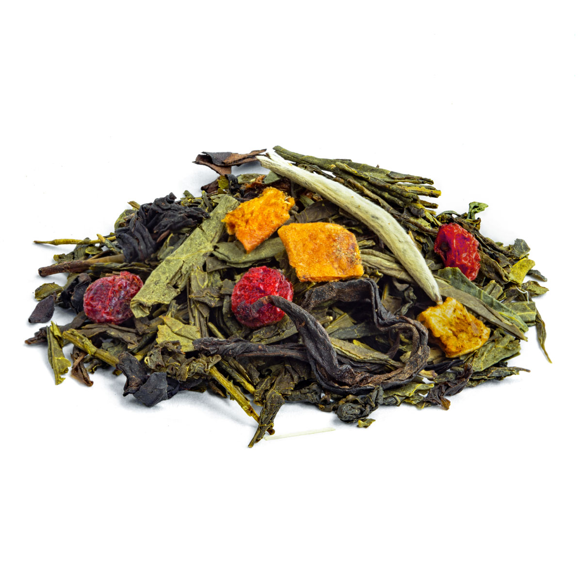 Thé Vert Julo L’Abricot saveur Abricot et Pêche par Made in Thé - Vue de côté