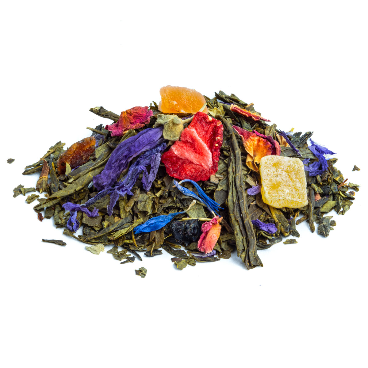 Thé Vert Paradis Fruité saveur Abricot et Ananas par Made in Thé - Vue de côté