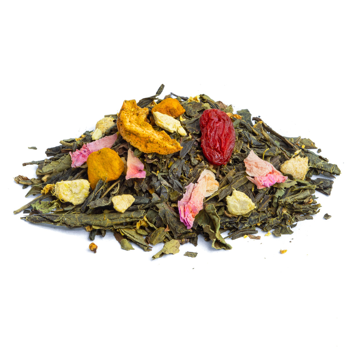 Thé Vert Secret de beauté saveur Grenade et Menthe par Made in Thé - Vue de côté