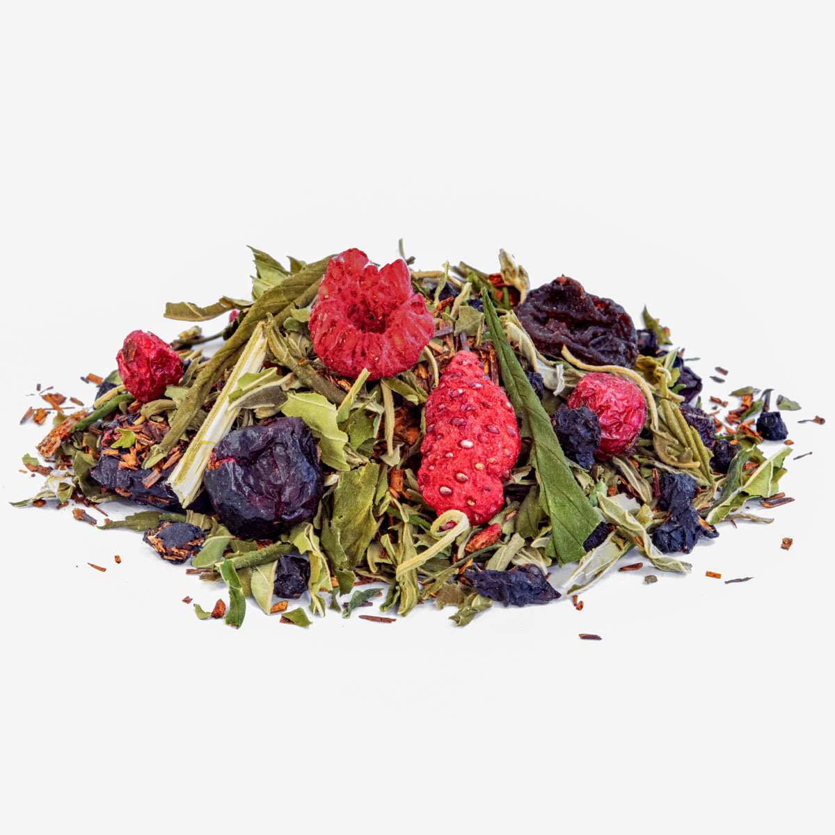 Tisane CBD Fruits rouges Bio Saveur Fruits rouges par Made in Thé - Vue de côté