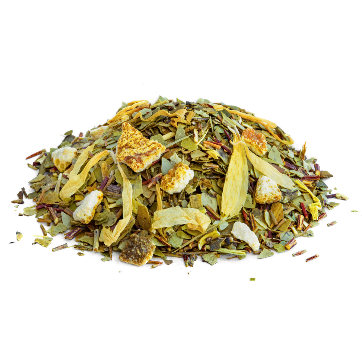 Maté Éclat d’Orange Bio Saveur Orange Sanguine par Made in Thé - Vue de côté