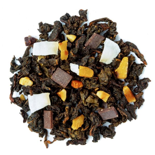 Thé Oolong Plaisir Saveur Amande et Chocolat par Made in Thé - Vue de haut