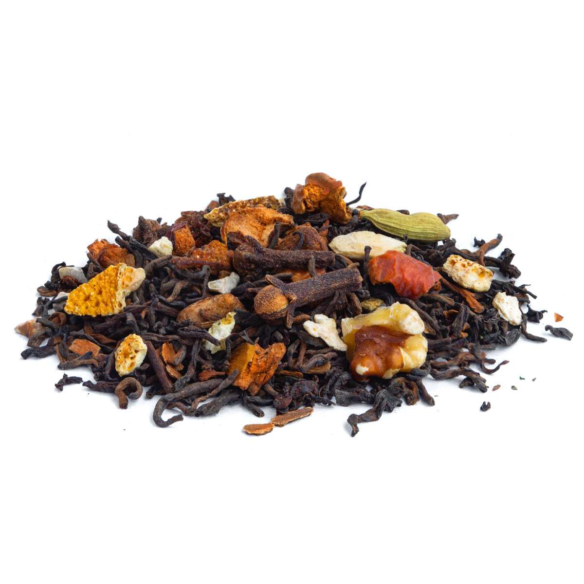 Pu Erh d’Hiver Bio Saveur Cannelle et Orange par Made in Thé - Vue de côté