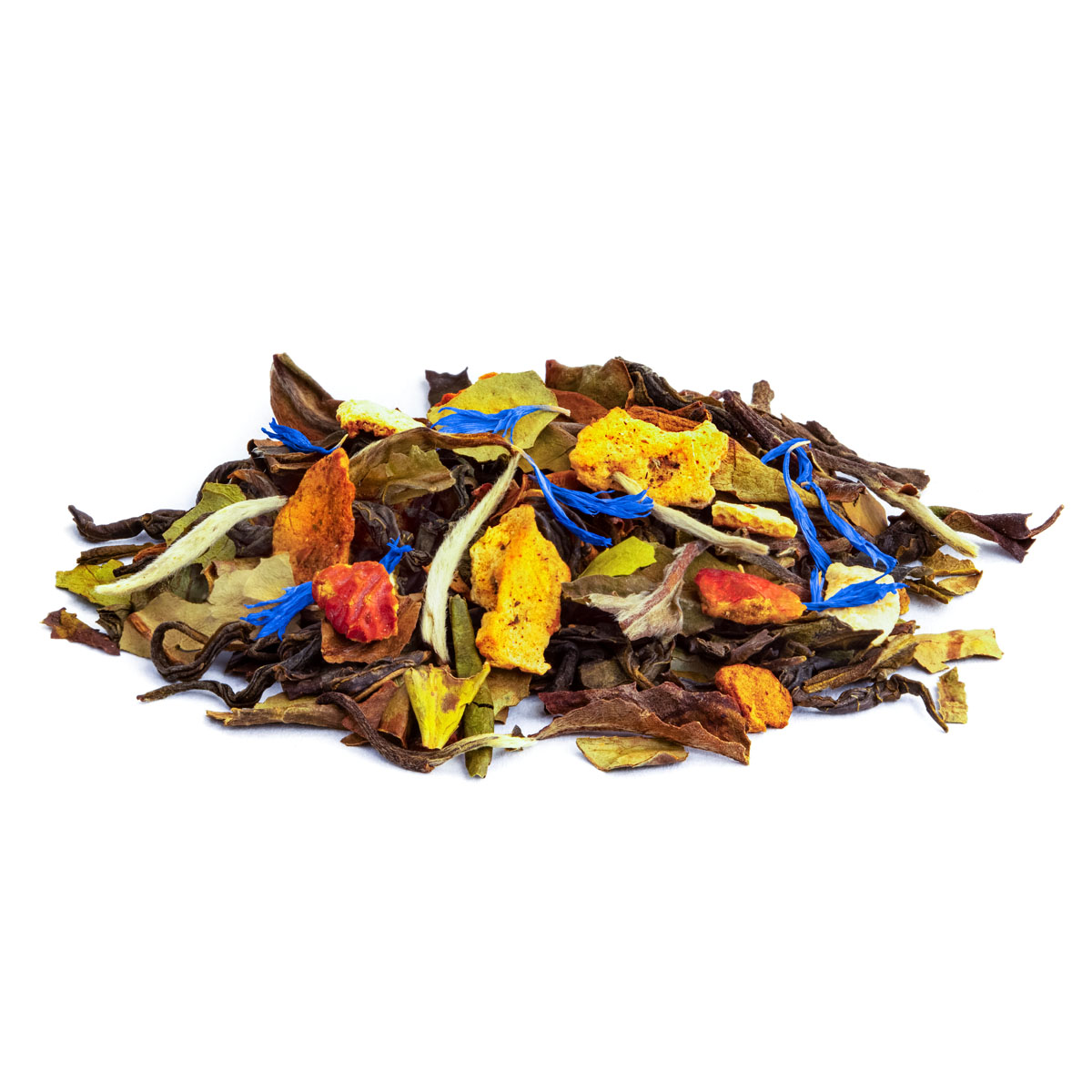 Thé blanc Dragon Blanc Saveur Cannelle et Grenade en vrac par Made in Thé - Vue de côté