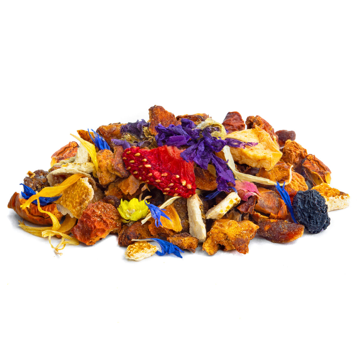 Tisane Evasion Fruitée Saveur Grenade et Orange par Made in Thé - Vue de côté