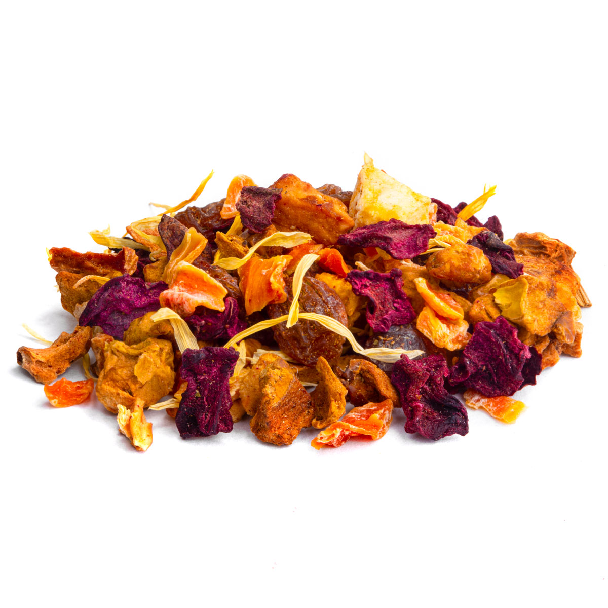 Tisane Passion Fruit Bio Saveur Fruit de la passion et Mangue par Made in Thé - Vue de côté