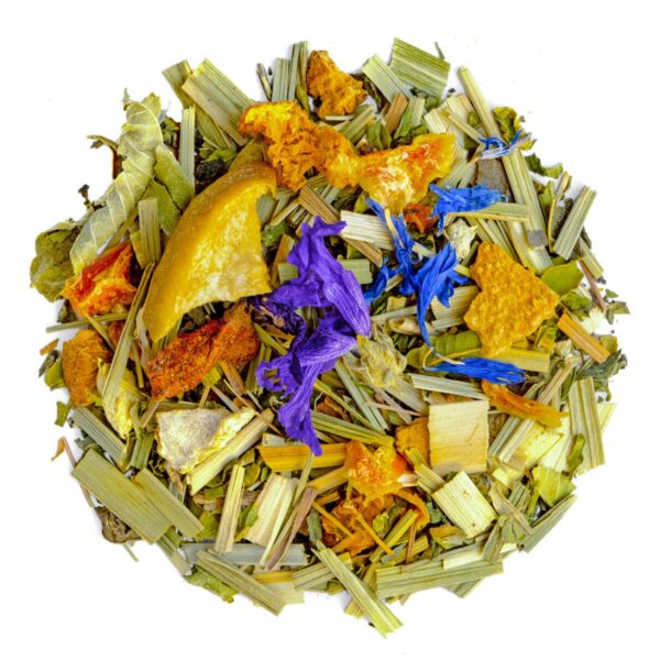 Tisane Jardin de Vénus Bio Saveur Citron et Orange par Made in Thé - Vue de haut
