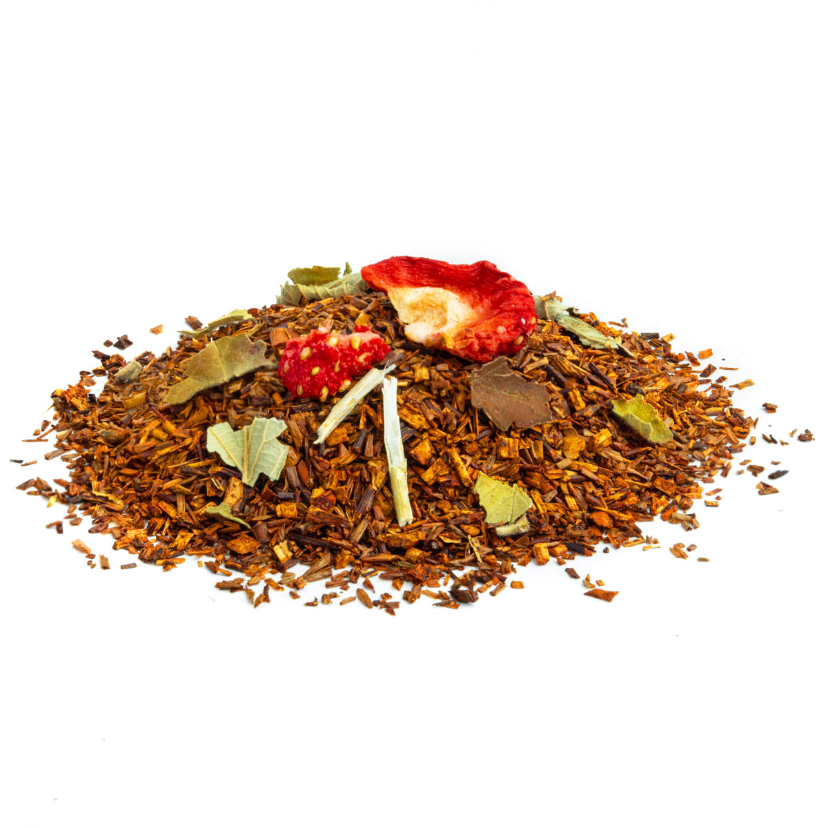 Rooibos Sweet Valley Bio saveur Fraise et Framboise en vrac par Made in Thé - Vue de côté