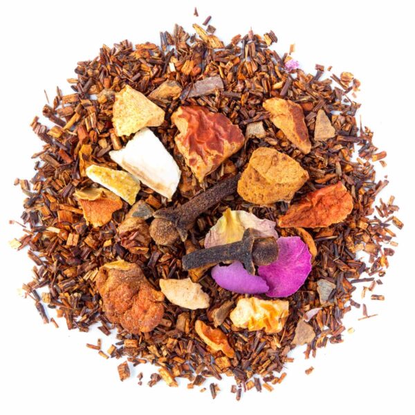 Rooibos de Noël Bio saveur Cannelle et Orange en vrac par Made in Thé - Vue de haut