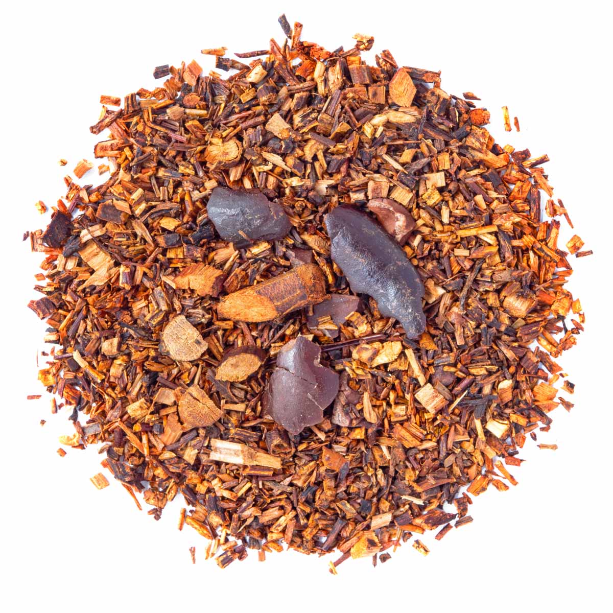 Rooibos Cabane à Sucre saveur Chocolat et Sirop d'érable en vrac par Made in Thé - Vue de haut