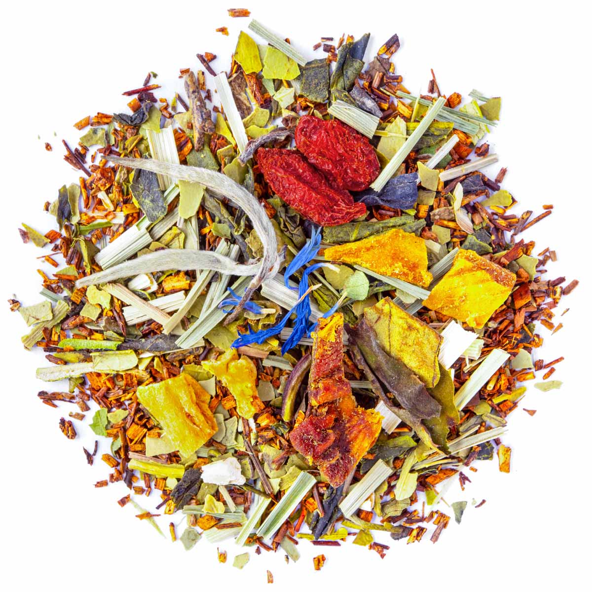 Rooibos Amincissant Bio saveur Citron et Pêche par Made in Thé - Vue de haut