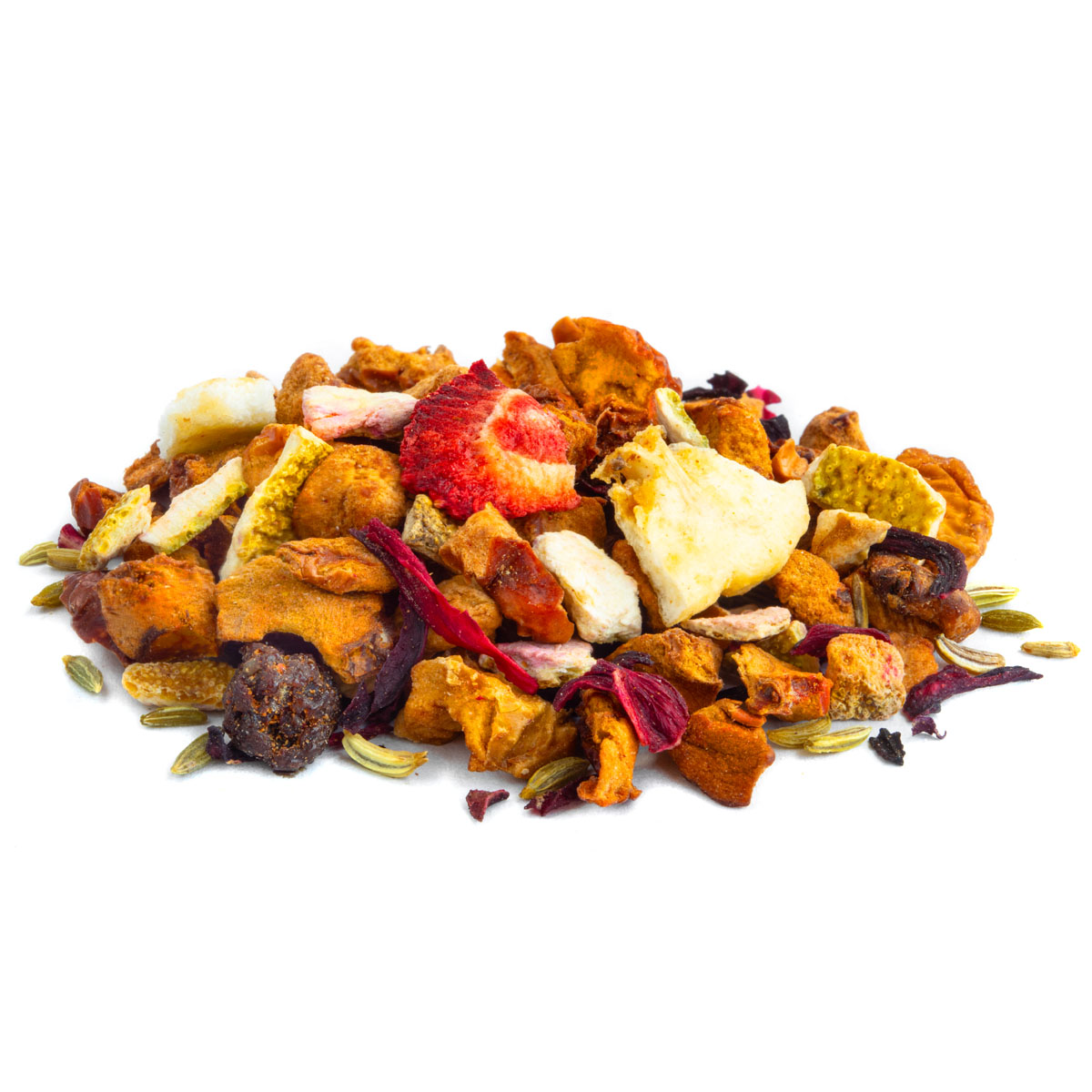 Tisane des enfants Bio Saveur Fraise et Orange par Made in Thé - Vue de côté