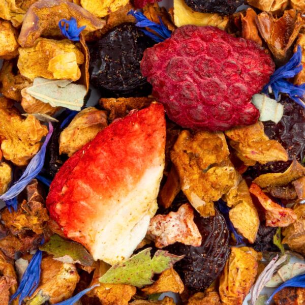 Tisane Baies Magiques Bio Saveur Fraise Framboise par Made in Thé - Vue zoomée